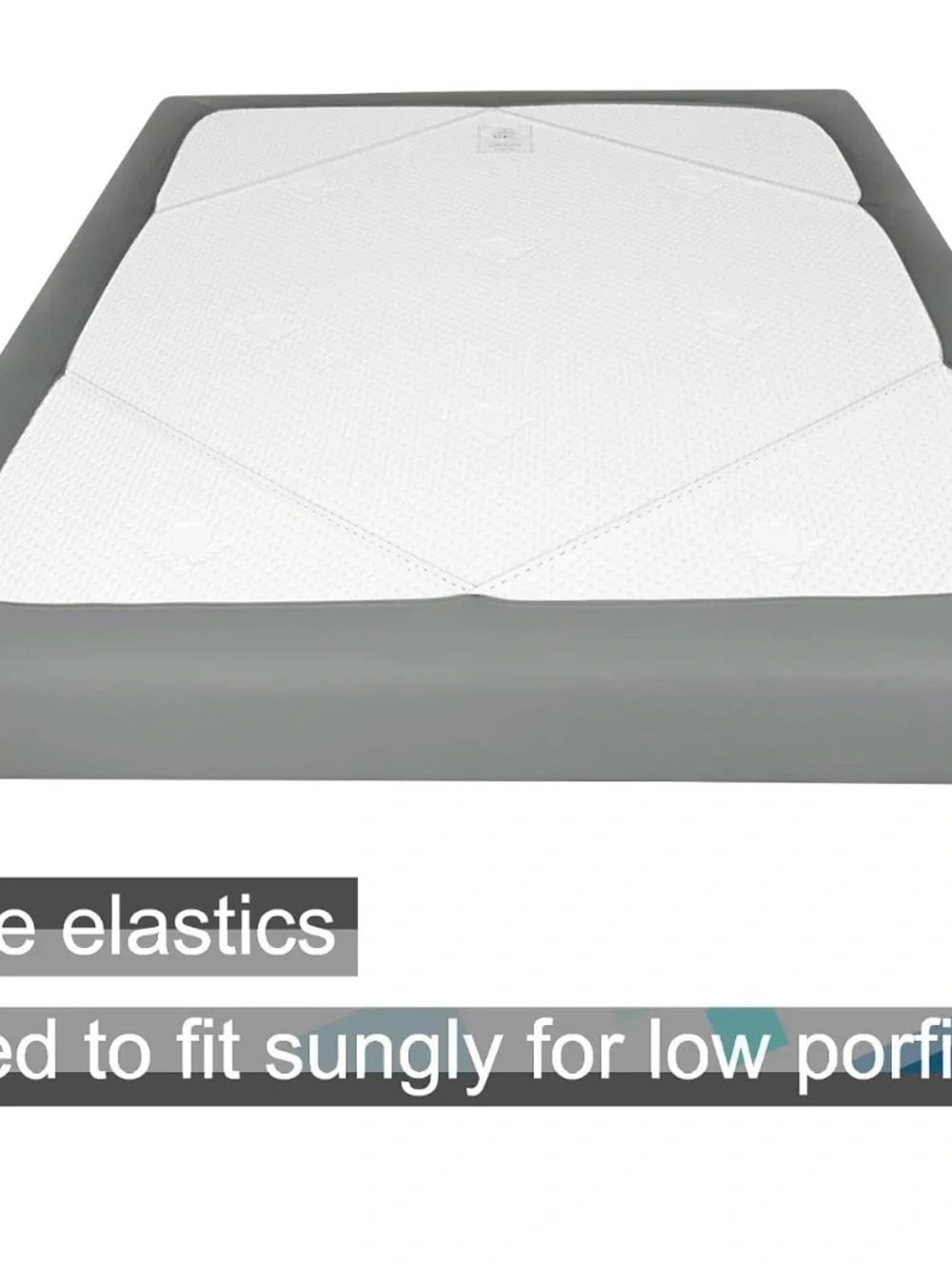 Light Gray Fitted Jersey Box Spring Cover - Premium Stretch Fit